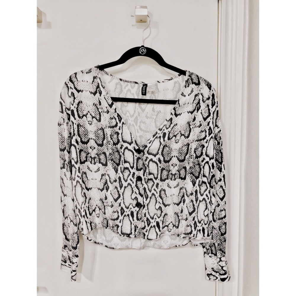 H&M Snake Skin pattern top
